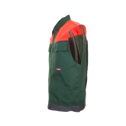 PLANAM Herren Weste VISLINE Grün/Orange/Schiefer