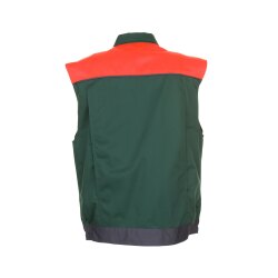 PLANAM Herren Weste VISLINE Grün/Orange/Schiefer