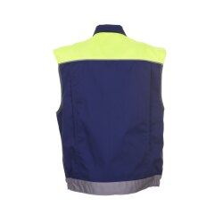 PLANAM Herren Weste VISLINE Marine/Gelb/Zink
