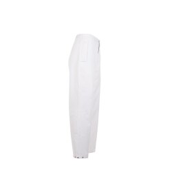PLANAM Damen Bundhose FOOD Gummizug Beuteltaschen Weiß