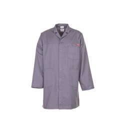 PLANAM Herren Berufsmantel MG-260 Revers Reißfest Grau