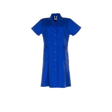 PLANAM Damen Berufsmantel DAMEN Revers Kurzarm Kornblumenblau
