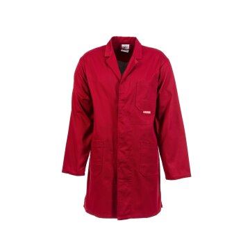 PLANAM Herren Berufsmantel MG-290 Revers Robust Mittelrot