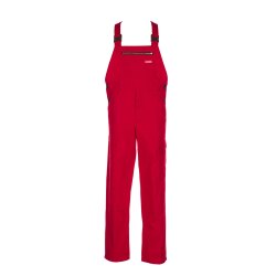 PLANAM Herren Cargo-Latzhose BW-290 Reißfest Mittelrot
