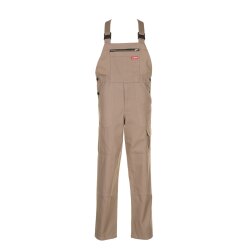 PLANAM Herren Cargo-Latzhose BW-290 Reißfest Khaki