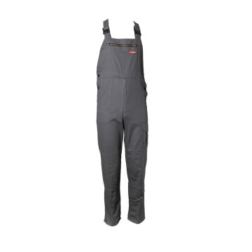 PLANAM Herren Cargo-Latzhose BW-290 Reißfest Grau