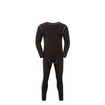 PLANAM Herren Set-180g/m² FUNKTIONSUNTERWÄSCHE Schwarz