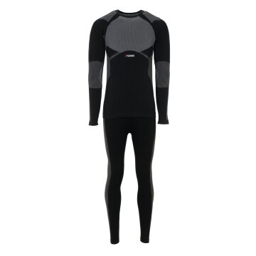PLANAM Herren Set-250g/m² FUNKTIONSUNTERWÄSCHE Schwarz