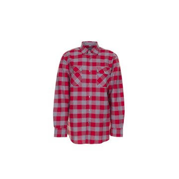 Planam Hemden Herren Squarehemd rot zink Modell 0493