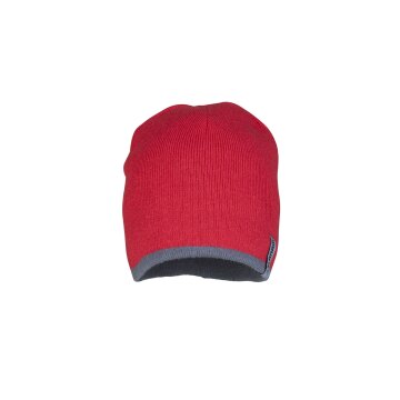 PLANAM Strickmütze 2-farbig ZUBEHÖR Wendemütze Rot/Schiefer