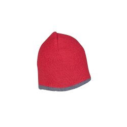 PLANAM Strickmütze 2-farbig ZUBEHÖR Wendemütze Rot/Schiefer