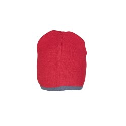 PLANAM Strickmütze 2-farbig ZUBEHÖR Wendemütze Rot/Schiefer