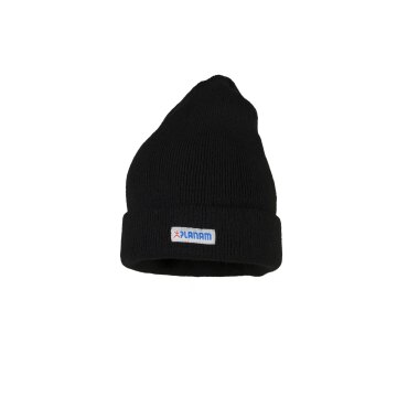 PLANAM Strickmütze mit Umschlag ZUBEHÖR Stretch Schwarz