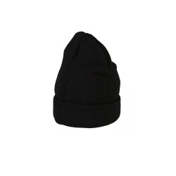 PLANAM Strickmütze mit Umschlag ZUBEHÖR Stretch Schwarz