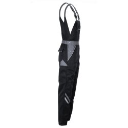 PLANAM Herren Latzhose HIGHLINE Schwarz/Schiefer/Zink