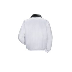 PLANAM Gletscher-Pilotenjacke OUTDOOR Webpelz-Futter Weiß
