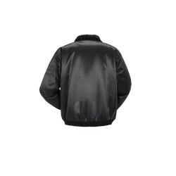 PLANAM Gletscher-Pilotenjacke OUTDOOR Webpelz-Futter Schwarz