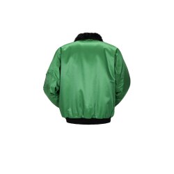 PLANAM Gletscher-Pilotenjacke OUTDOOR Webpelz-Futter Grün