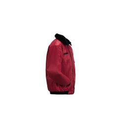 PLANAM Gletscher-Pilotenjacke OUTDOOR Webpelz-Futter Rot