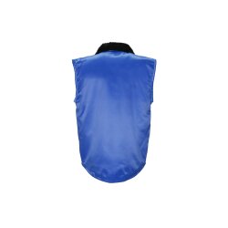 PLANAM Gletscher-Pilotenweste OUTDOOR Webpelz-Futter Kornblau