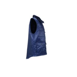 PLANAM Gletscher-Pilotenweste OUTDOOR Webpelz-Futter Marine
