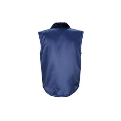 PLANAM Gletscher-Pilotenweste OUTDOOR Webpelz-Futter Marine