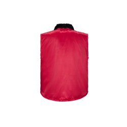 PLANAM Gletscher-Pilotenweste OUTDOOR Webpelz-Futter Rot