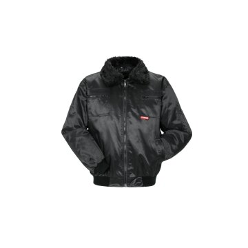 PLANAM Gletscher-Comfortjacke OUTDOOR Webpelzfutter Schwarz