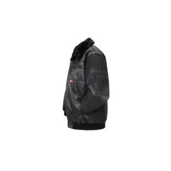 PLANAM Gletscher-Comfortjacke OUTDOOR Webpelzfutter Schwarz