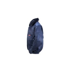 PLANAM Gletscher-Comfortjacke OUTDOOR Webpelzfutter Marine