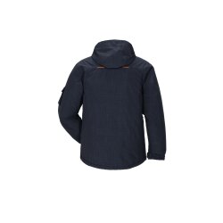 PLANAM Neon Jacke OUTDOOR TPU-laminiert Marine/Orange