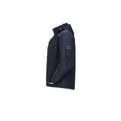 PLANAM Neon Jacke OUTDOOR TPU-laminiert Marine/Orange