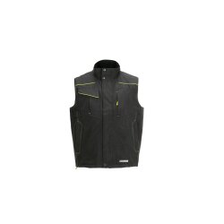 PLANAM Neon Weste OUTDOOR TPU-laminiert Grau/Grün
