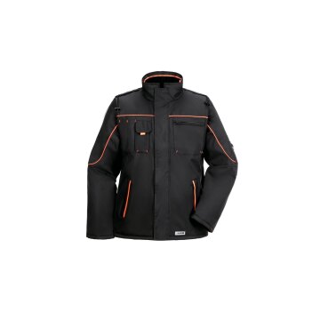PLANAM Piper Jacke OUTDOOR PU-beschichtet Schwarz/Orange
