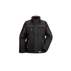 PLANAM Piper Jacke OUTDOOR PU-beschichtet Schwarz/Orange
