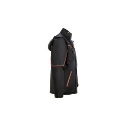 PLANAM Piper Jacke OUTDOOR PU-beschichtet Schwarz/Orange