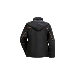PLANAM Piper Jacke OUTDOOR PU-beschichtet Schwarz/Orange