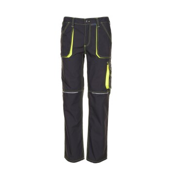 PLANAM Herren Bundhose BASALT - NEON Anthrazit/Gelb 29