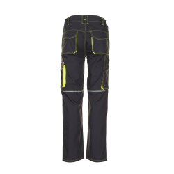 PLANAM Herren Bundhose BASALT - NEON Anthrazit/Gelb 46