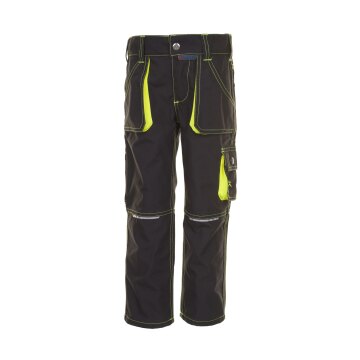 PLANAM Bundhose KIDS Reflexbiesen RIP-STOP Anthrazit/Gelb 134/140