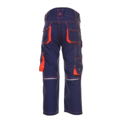 PLANAM Bundhose KIDS Reflexbiesen RIP-STOP Marine/Orange 134/140