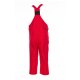 PLANAM Latzhose KIDS Strapazierfähig Mittelrot/Kornblumenblau 86/92