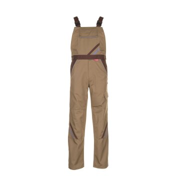 PLANAM Herren Latzhose HIGHLINE Khaki/Braun/Zink 114