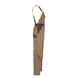 PLANAM Herren Latzhose HIGHLINE Khaki/Braun/Zink 114