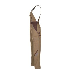PLANAM Herren Latzhose HIGHLINE Khaki/Braun/Zink 114