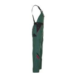 PLANAM Herren Latzhose HIGHLINE Grün/Schwarz/Rot 60