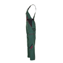 PLANAM Herren Latzhose HIGHLINE Grün/Schwarz/Rot 60