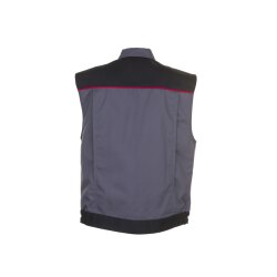 PLANAM Unisex Weste HIGHLINE Schiefer/Schwarz/Rot XXL