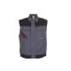 PLANAM Unisex Weste HIGHLINE Schiefer/Schwarz/Rot XXL