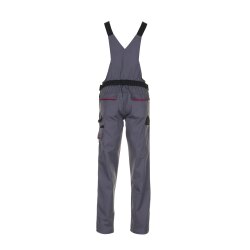 PLANAM Damen Latzhose HIGHLINE Schiefer/Schwarz/Rot 38